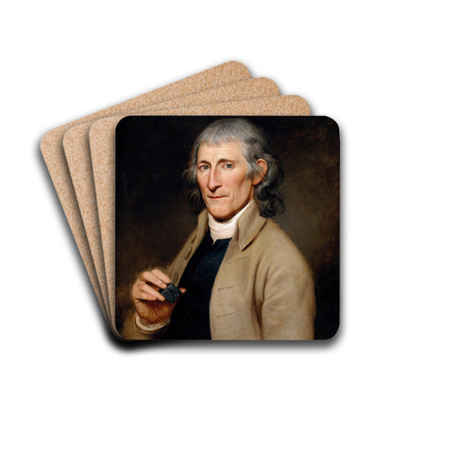 Francis Bailey by Charles Willson Peale Drink Coasters - set of 4