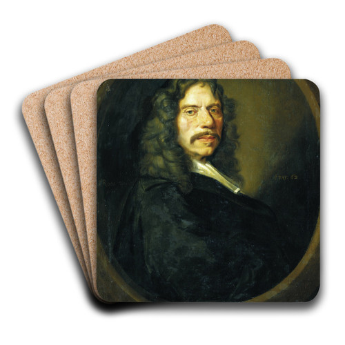 Portrait of Nicolaus Ruland by Johann Heinrich Roos Art Drink Coaster set