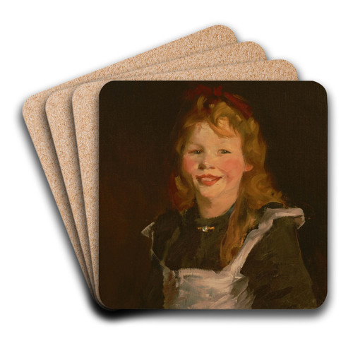 Dutch Girl by Robert Henri Art Drink Coaster set