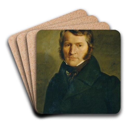 Professor Anthon Hasslwander by Joseph Hasslwander Art Drink Coaster set Professor Anthon Hasslwander by Joseph Hasslwander Art Drink Coaster set