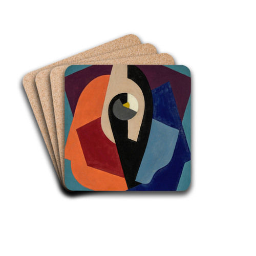 Composition ou Peinture objet by Albert Gleizes Drink Coasters - set of 4 Composition ou Peinture objet by Albert Gleizes Drink Coasters - set of 4