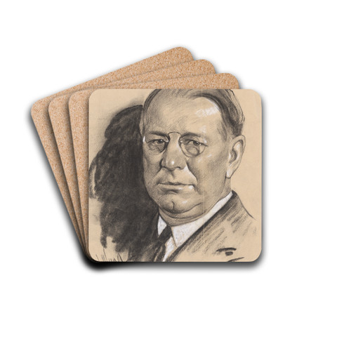 Frank Knox by Samuel Johnson Woolf Drink Coasters - set of 4