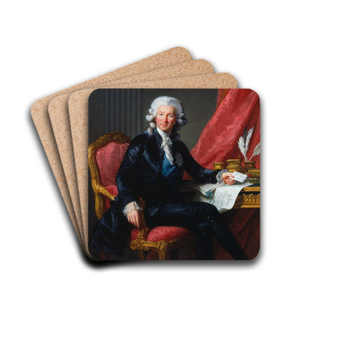 Charles-Alexandre de Calonne (1734-1802) by Elisabeth Louise Vige Le Brun Drink Coasters - set of 4 Charles-Alexandre de Calonne (1734-1802) by Elisabeth Louise Vige Le Brun Drink Coasters - set of 4