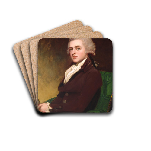 Colonel Clitherow by George Romney Drink Coasters - set of 4 Colonel Clitherow by George Romney Drink Coasters - set of 4
