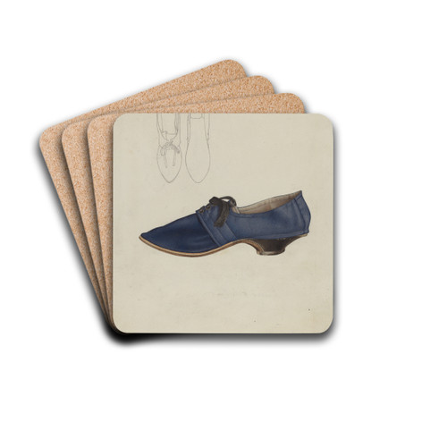 Woman's Shoe by Joseph Goldberg Drink Coasters - set of 4