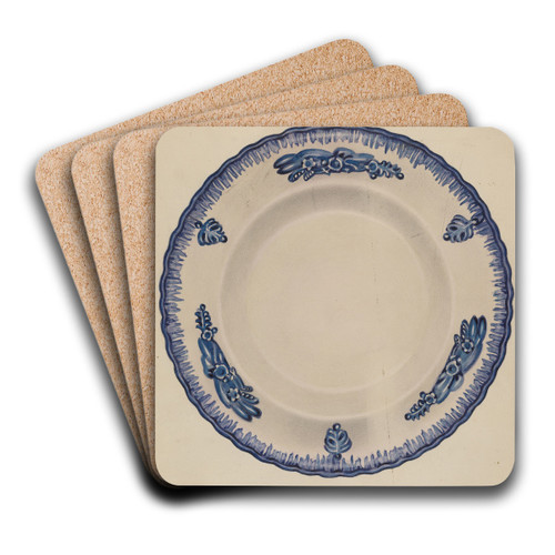 Plate by Erwin Schwabe Art Drink Coaster set
