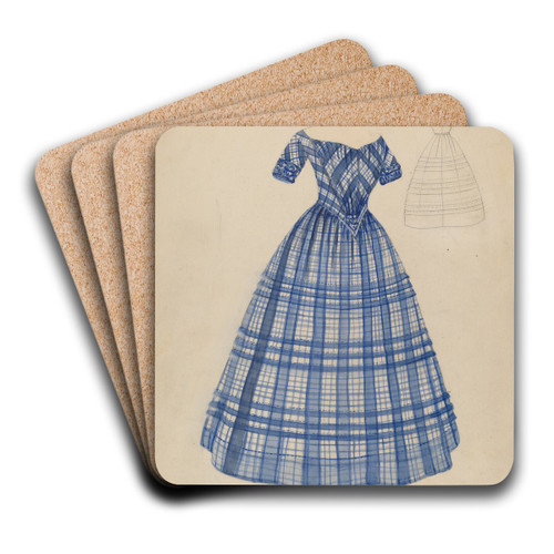 Dress by American 20th Century Art Drink Coaster set