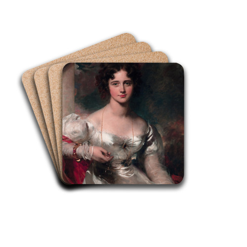 Portrait of Miss Rosamond Croker by Sir Thomas Lawrence Drink Coasters - set of 4