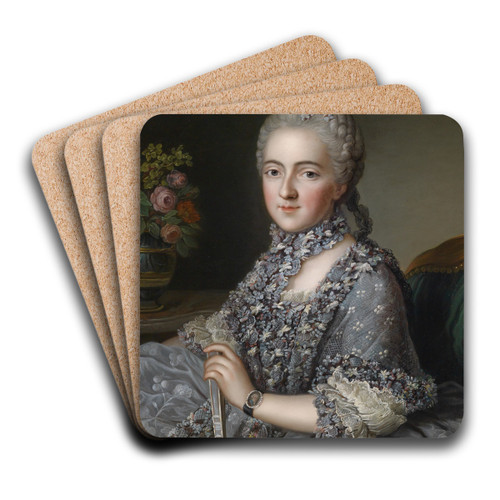 Bildnis einer Dame by Guillaume Voiriot Art Drink Coaster set