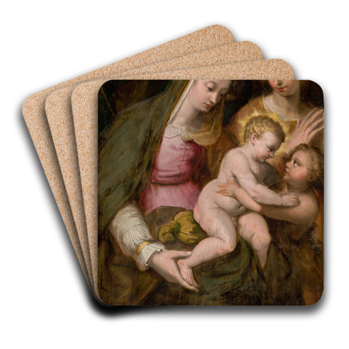 The Holy Family by Bolognese School Art Drink Coaster set
