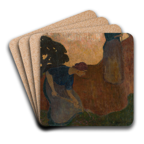 Femme Dans Un Paysage by Ker Xavier Roussel Art Drink Coaster set