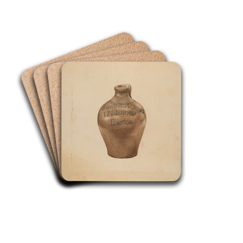 Pottery Jug by Frances Godfrey Drink Coasters - set of 4 Pottery Jug by Frances Godfrey Drink Coasters - set of 4