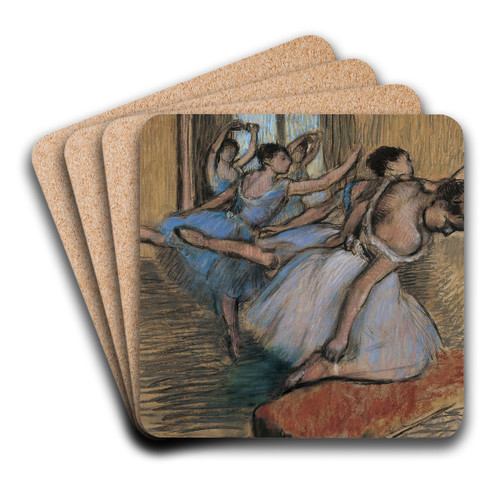 The Dancers by Edgar Degas Art Drink Coaster set