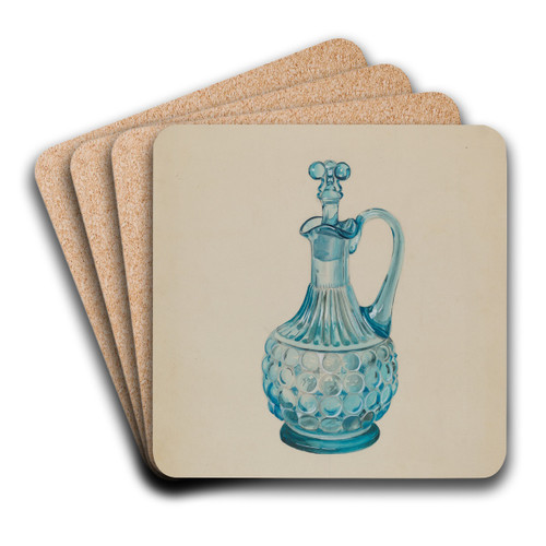 Vinegar Cruet by Ralph Atkinson Art Drink Coaster set