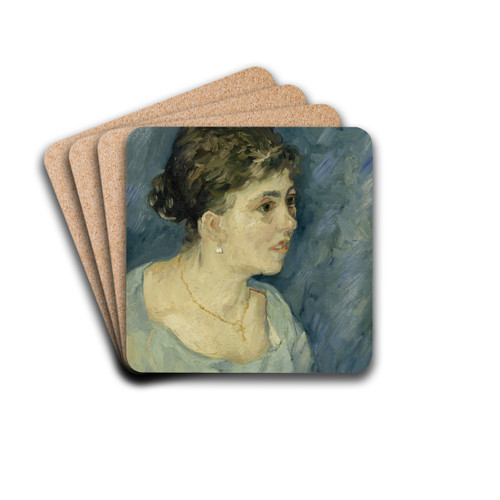 Portrait of a prostitute by Vincent van Gogh Drink Coasters - set of 4
