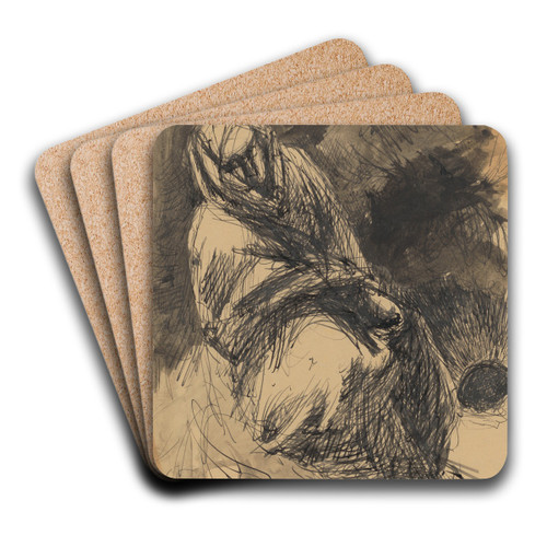 Woman by Jn Novk Art Drink Coaster set