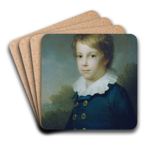 Alessandro Lampi by Johann Baptist von Lampi the Elder Art Drink Coaster set