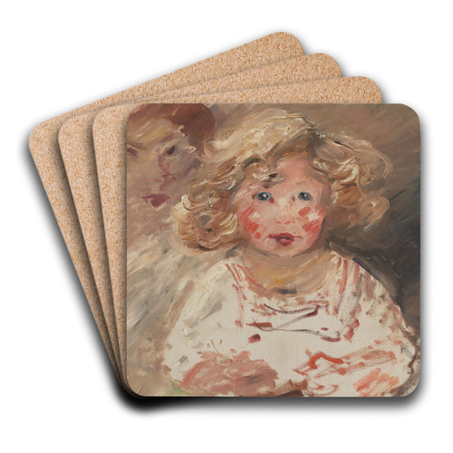Erika by Lovis Corinth Art Drink Coaster set