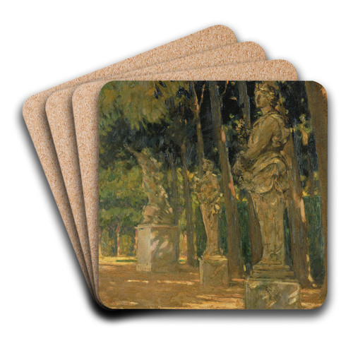Carrefour at the End of the Tapis Vert, Versailles by James Carroll Beckwith Art Drink Coaster set