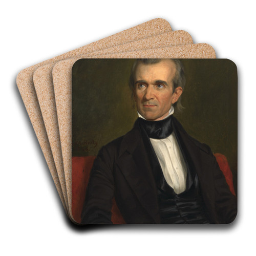 James knox polk by George Peter Alexander Healy Art Drink Coaster set