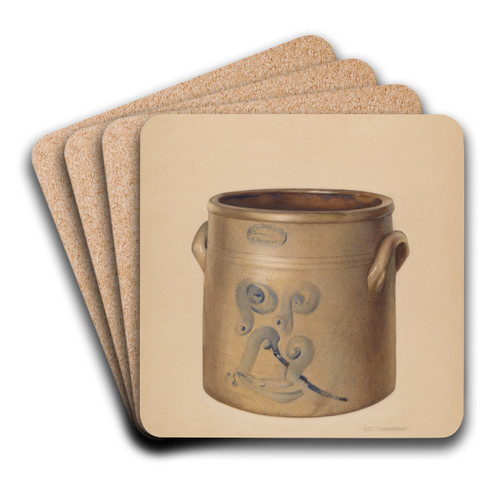 Crock by George Loughridge Art Drink Coaster set