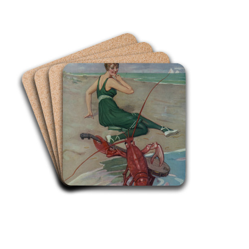 The serenade by Brynolf Wennerberg Drink Coasters - set of 4