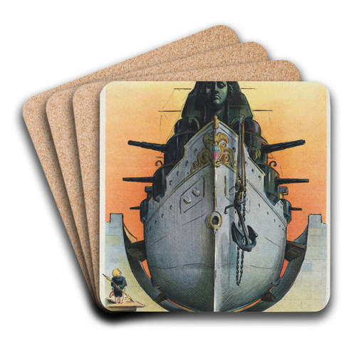 The sphinx of the period by Udo Keppler Art Drink Coaster set