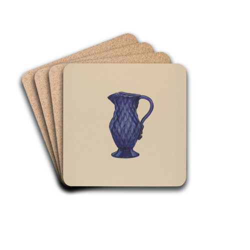 Cream Pitcher by Janet Riza Drink Coasters - set of 4