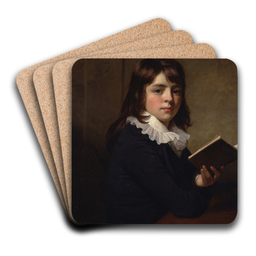 Portrait Of A Boy by Sir William Beechey Art Drink Coaster set Portrait Of A Boy by Sir William Beechey Art Drink Coaster set