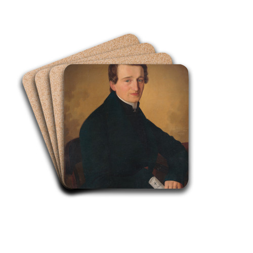 Portrait of a Revivalist by Jozef Boetech Klemens Art Drink Coaster set