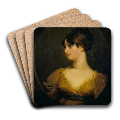 Portrait of a Lady by Sir Thomas Lawrence Art Drink Coaster set