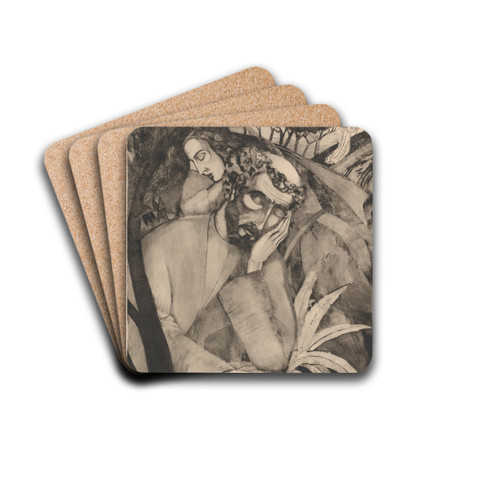 Christus op de Olijfberg by Lodewijk Schelfhout Drink Coasters - set of 4 Christus op de Olijfberg by Lodewijk Schelfhout Drink Coasters - set of 4