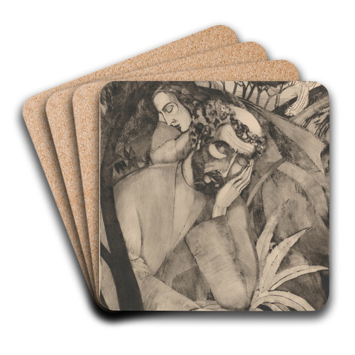 Christus op de Olijfberg by Lodewijk Schelfhout Art Drink Coaster set Christus op de Olijfberg by Lodewijk Schelfhout Art Drink Coaster set