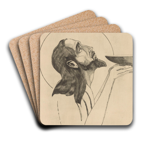 Johannes de Doper by Lodewijk Schelfhout Art Drink Coaster set Johannes de Doper by Lodewijk Schelfhout Art Drink Coaster set