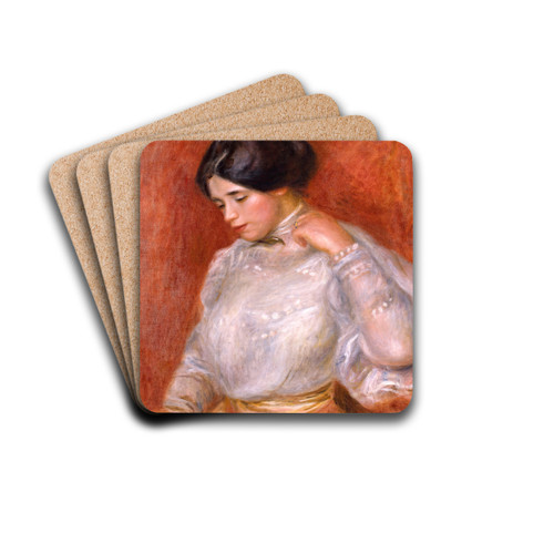 Graziella by Pierre-Auguste Renoir Drink Coasters - set of 4