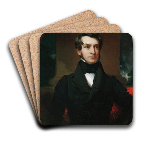 A Gentleman of the Wilkes Family by Henry Inman Art Drink Coaster set