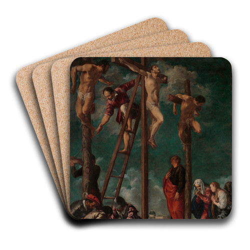 The Crucifixion by Pedro Orrente Art Drink Coaster set