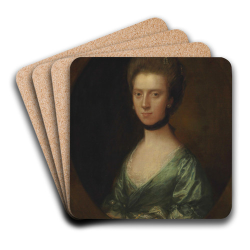 Portrait Of Mrs. Isaac Elton by Thomas Gainsborough Art Drink Coaster set