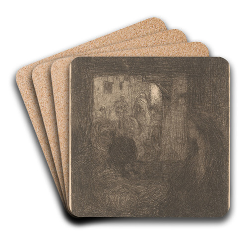 Twee gesluierde vrouwen by Marius Bauer Art Drink Coaster set