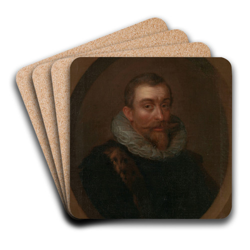 Aernout van Citters (1561-1634), Lord of Gapinge by Philip van Dijk Art Drink Coaster set