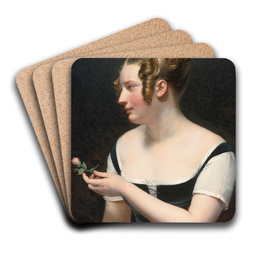 Allegory Of Smell by douard-Louis Dubufe Art Drink Coaster set Allegory Of Smell by douard-Louis Dubufe Art Drink Coaster set