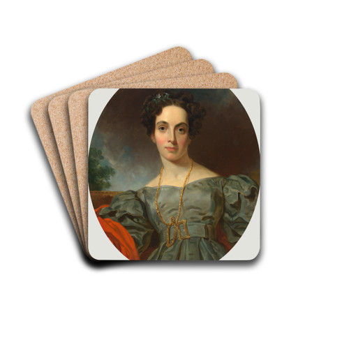 Emma Embury by Henry Inman Drink Coasters - set of 4