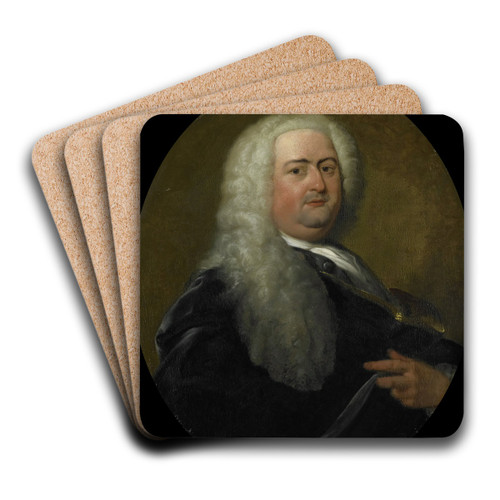 Portrait of Adriaen Paets, Director of the Rotterdam Chamber of the Dutch East India Company, elected 1734 by Dionys van Nijmegen Art Drink Coaster set