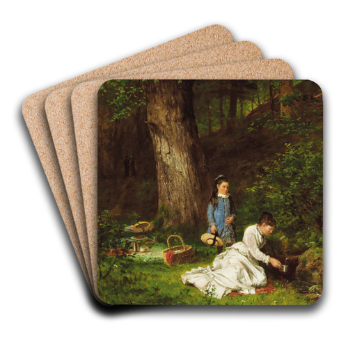 The Picnic by James Brade Sword Art Drink Coaster set The Picnic by James Brade Sword Art Drink Coaster set
