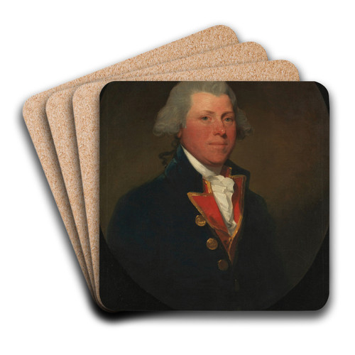 James DeLancey by Gilbert Stuart Art Drink Coaster set