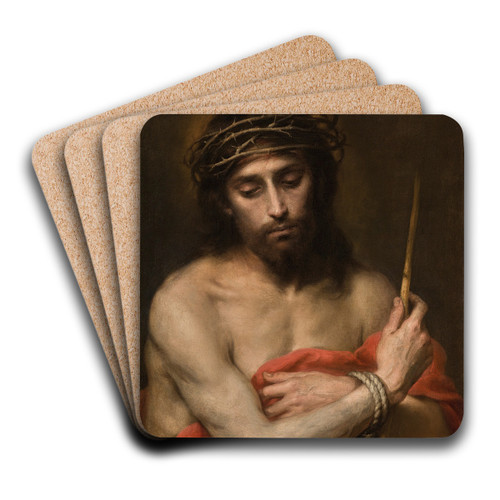 Ecce Homo by Bartolom Estebn Murillo Art Drink Coaster set