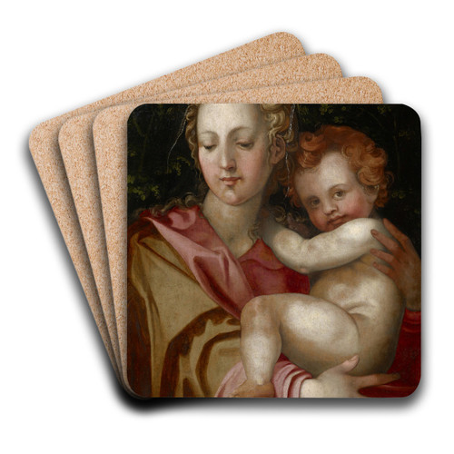 Virgin with Child by Anonymous Art Drink Coaster set