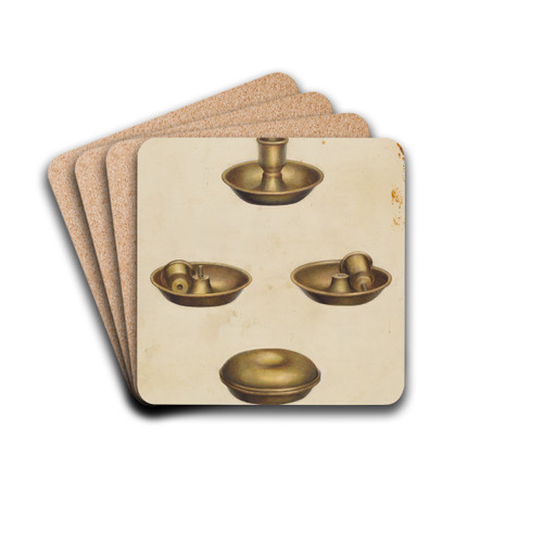 Candlestick by James M. Lawson Drink Coasters - set of 4