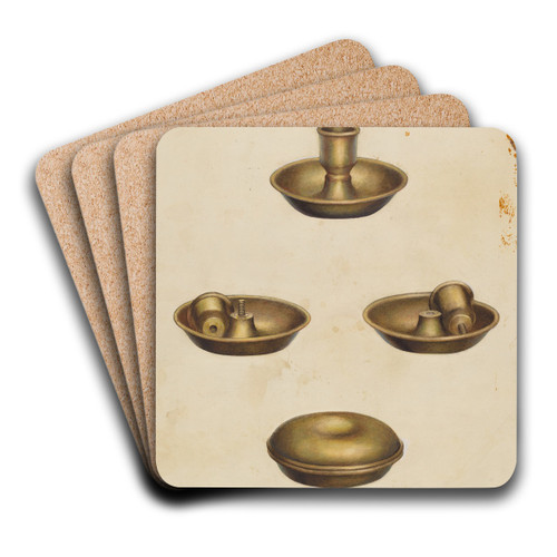Candlestick by James M. Lawson Art Drink Coaster set