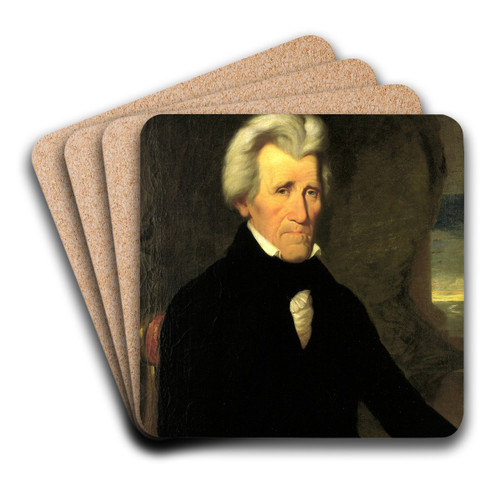 Andrew Jackson by Miner Kilbourne Kellogg Art Drink Coaster set Andrew Jackson by Miner Kilbourne Kellogg Art Drink Coaster set